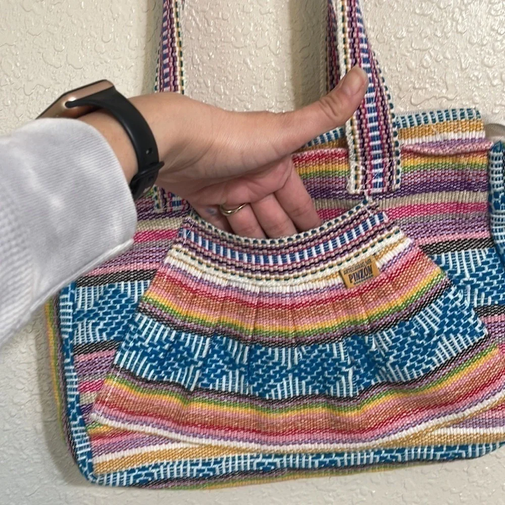 Pinzon artisan embroidered shoulder bag